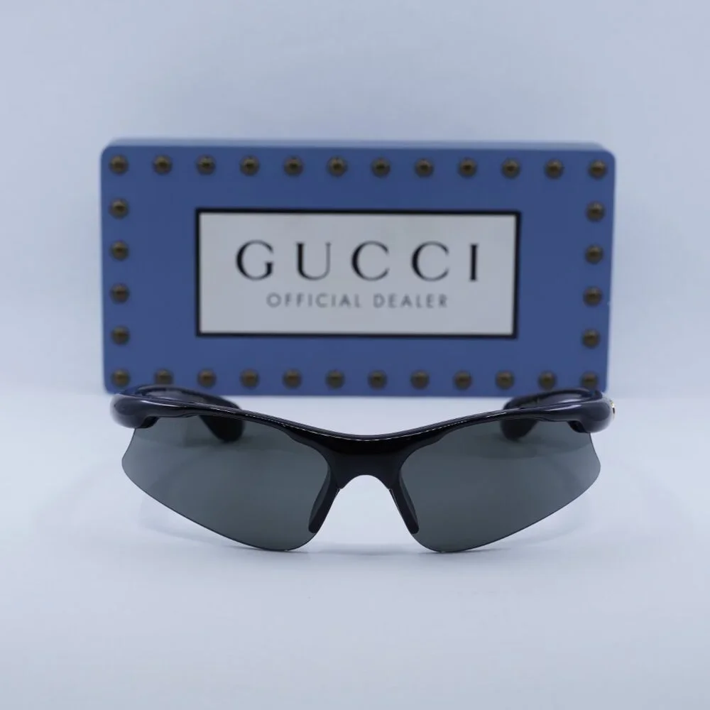 Gucci GG1774S 006 Sunglasses - Shiny Black\ Grey